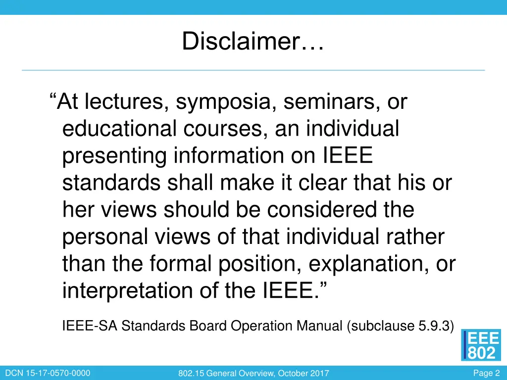 disclaimer