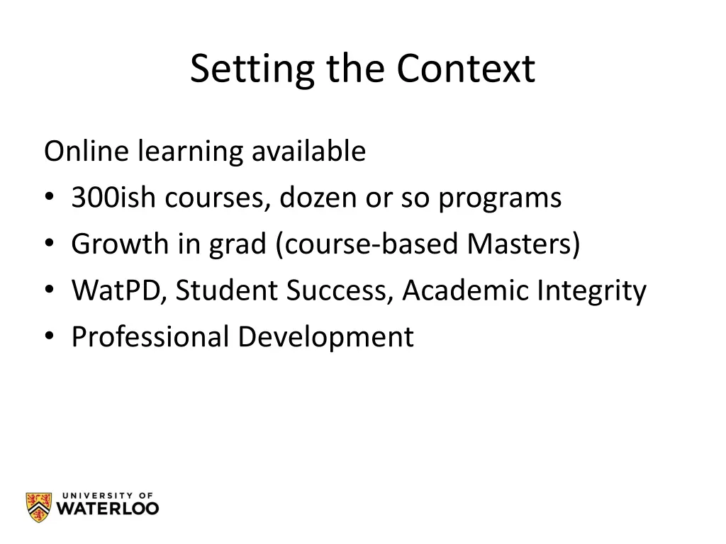 setting the context 1