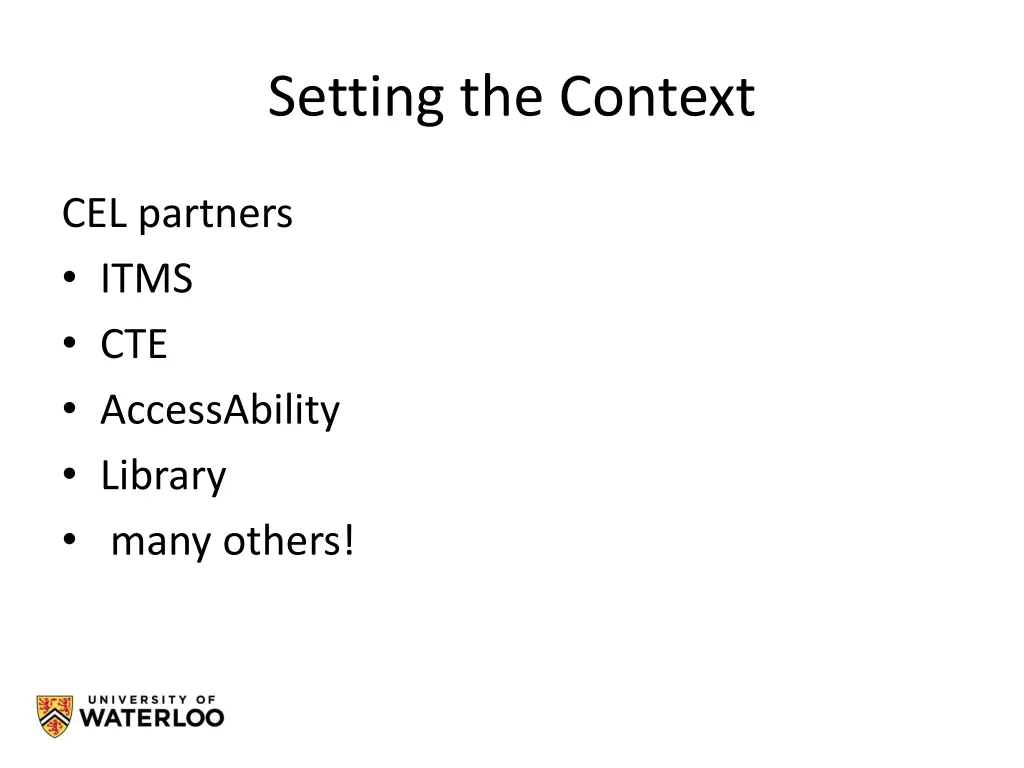 setting the context 3