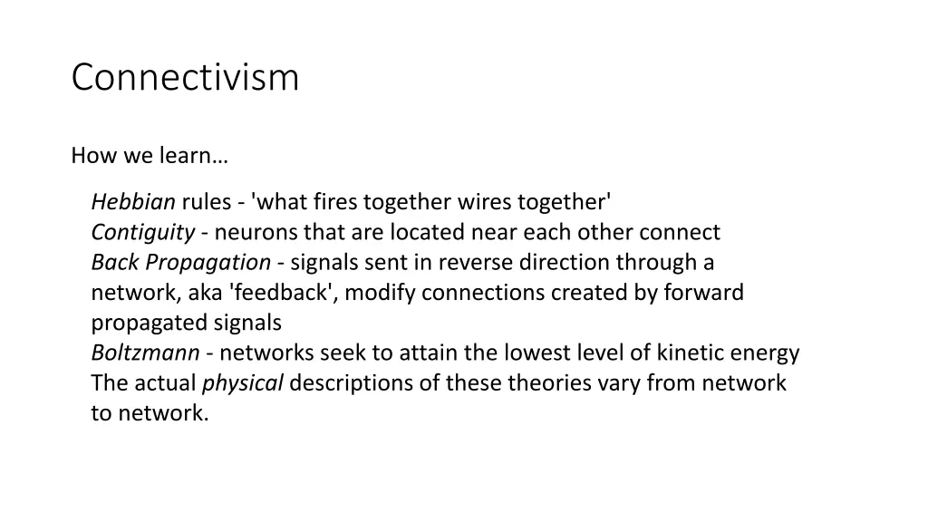 connectivism 2