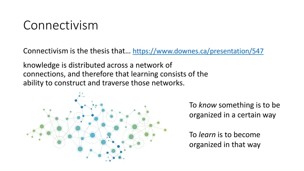 connectivism