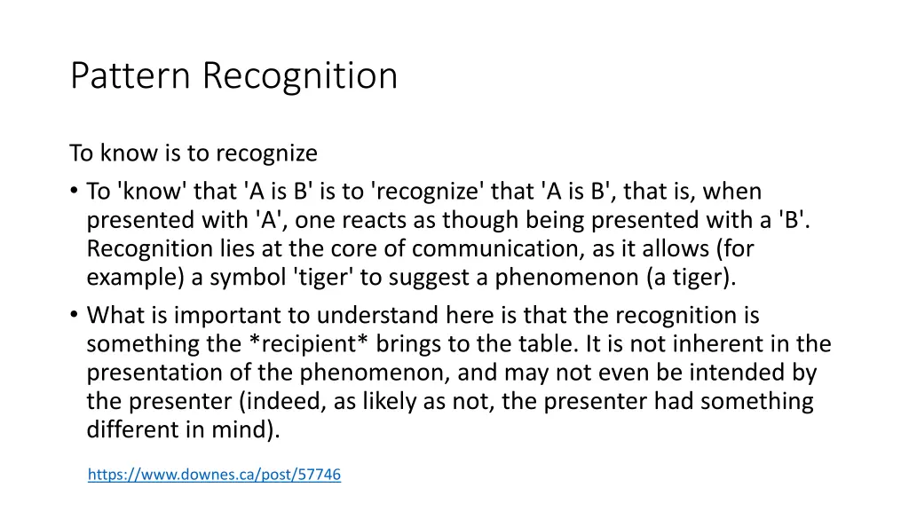 pattern recognition 1