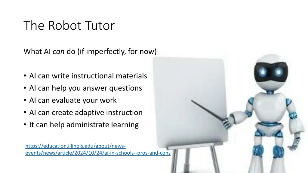 the robot tutor 1