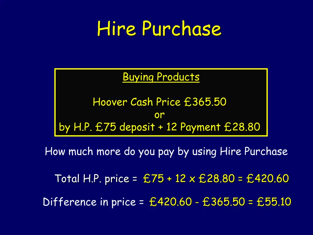 hire purchase 2