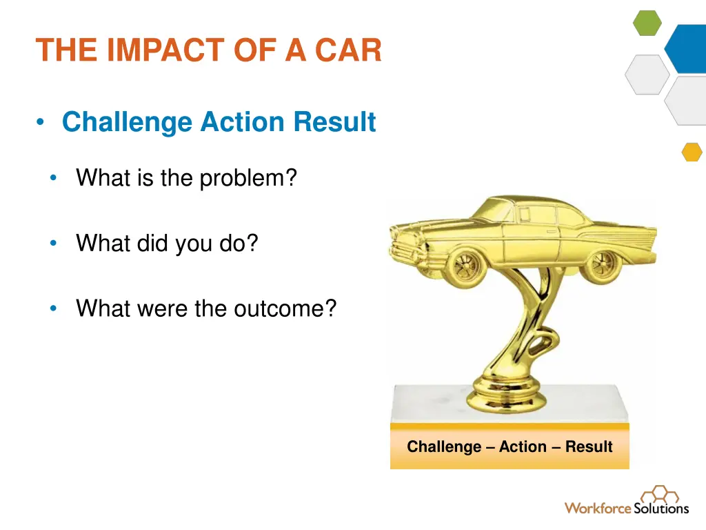 the impact of a car