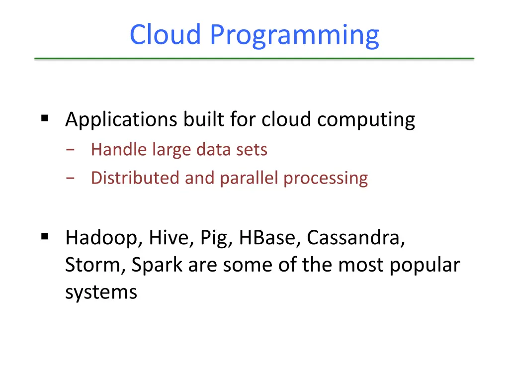 cloud programming