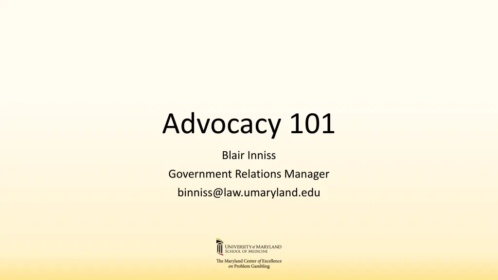 advocacy 101