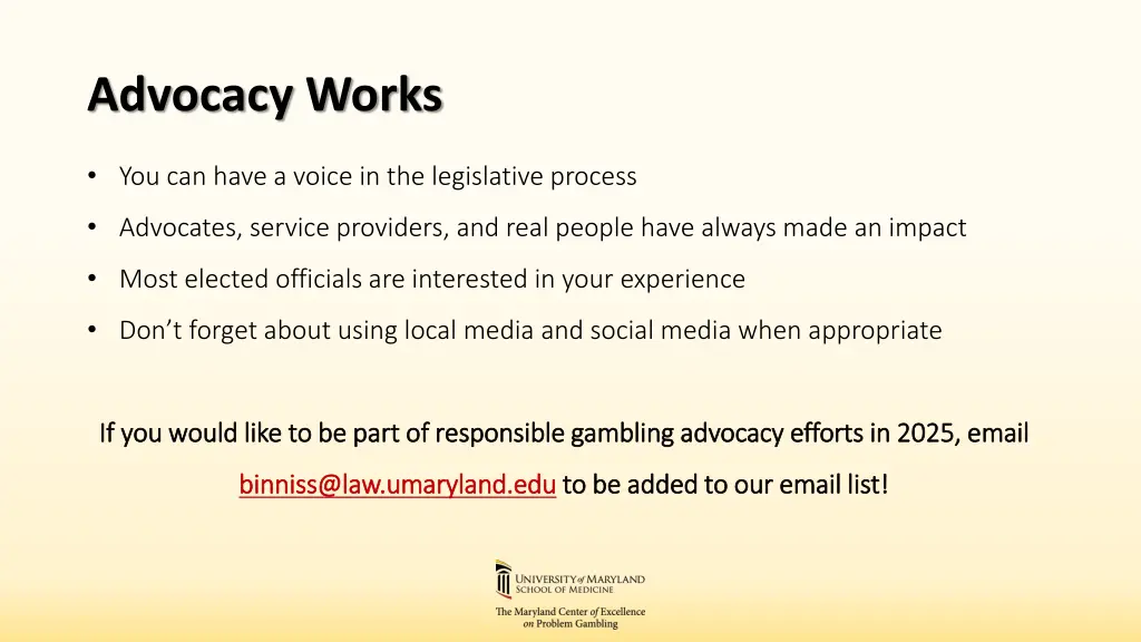 advocacy works