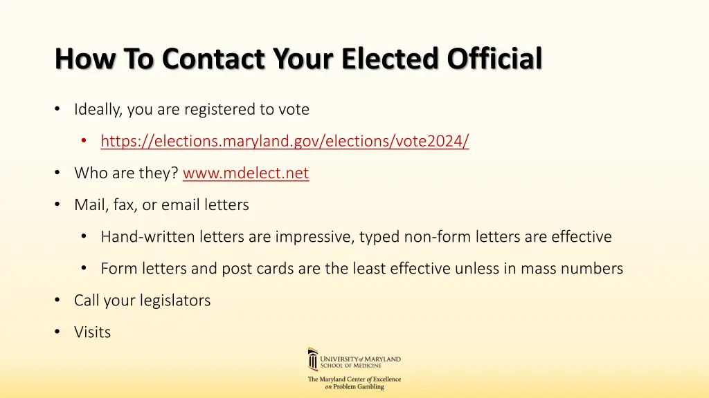 how to contact your elected official