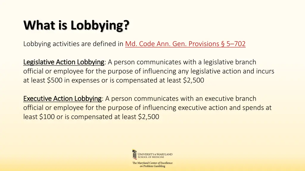what is lobbying