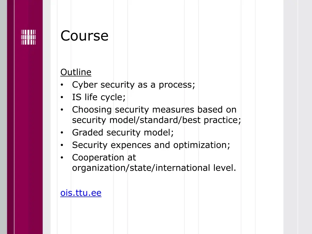 course