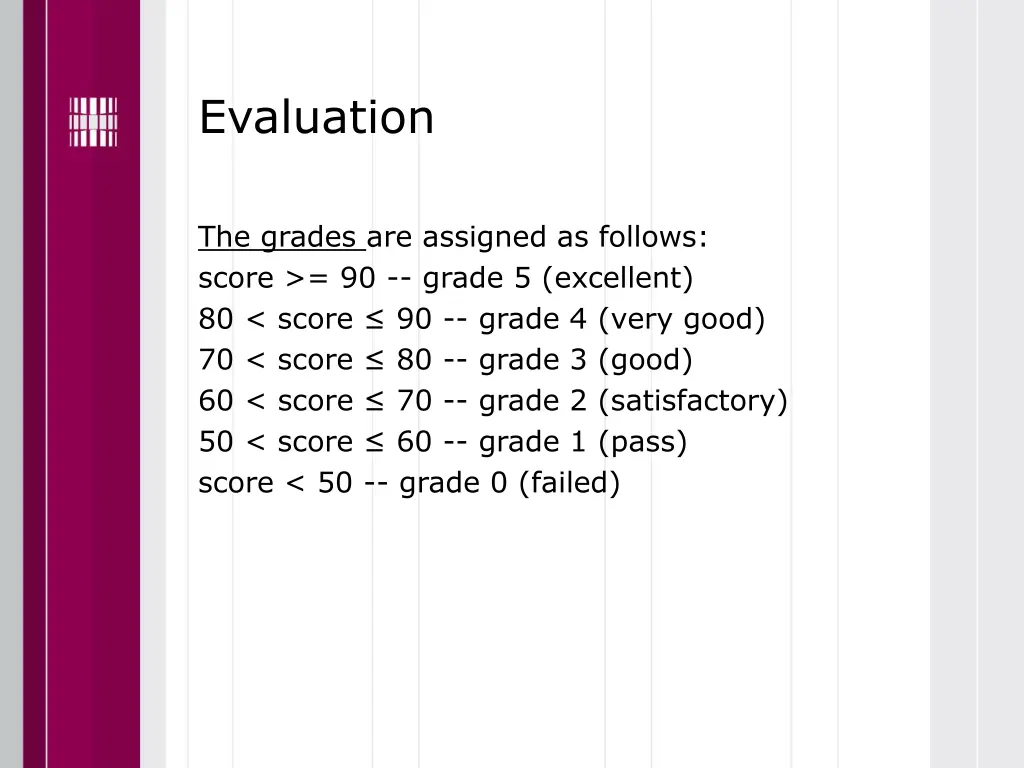 evaluation 1