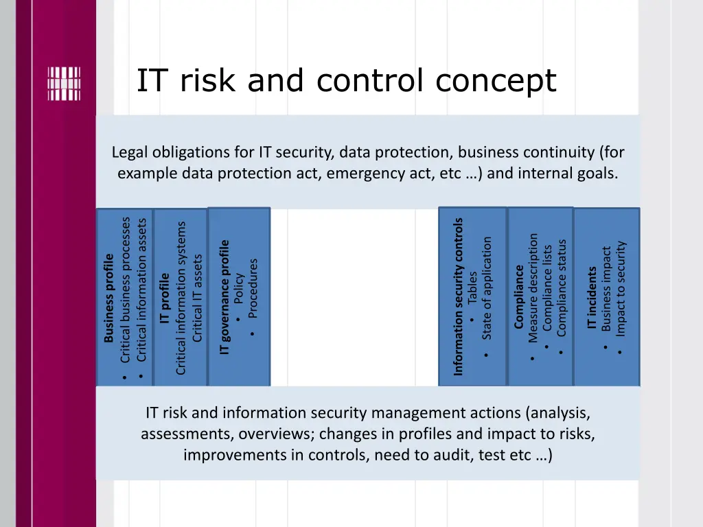 it risk and control concept 8