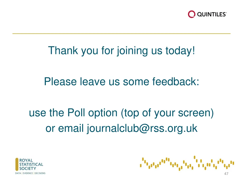 thank you for joining us today