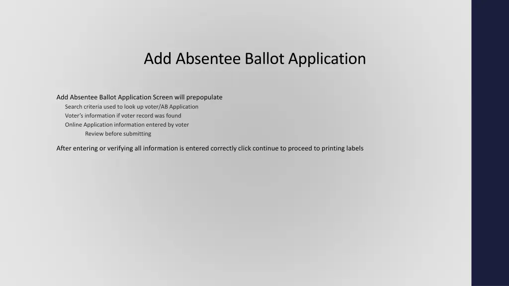 add absentee ballot application 1