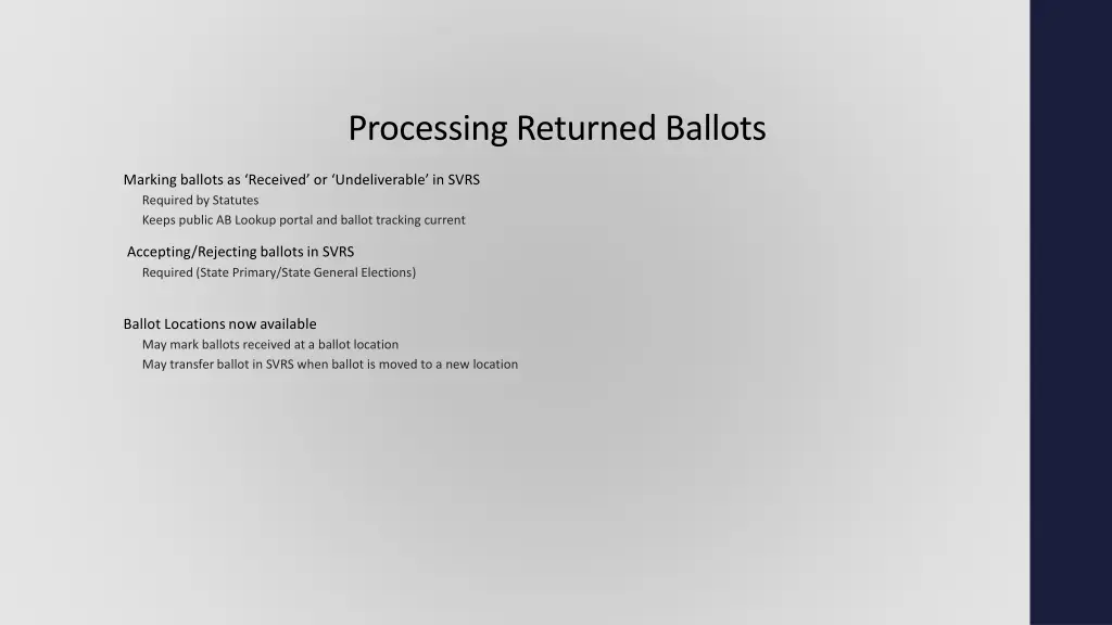 processing returned ballots 1