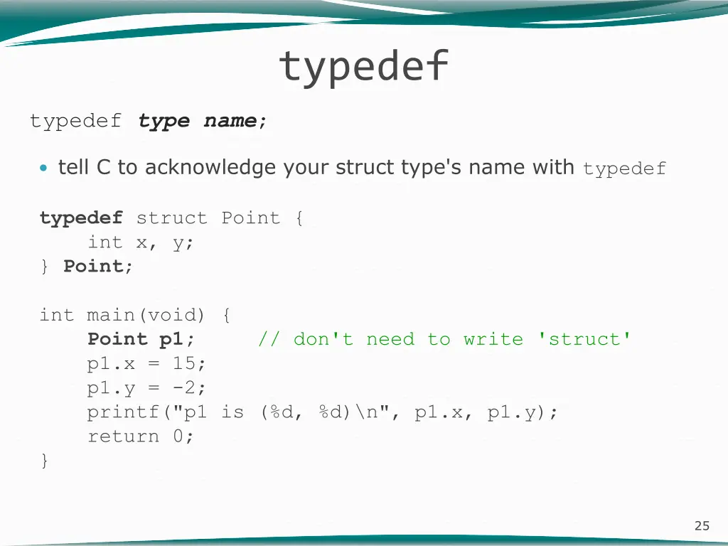 typedef