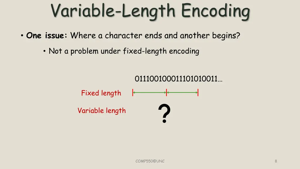 variable length encoding 3
