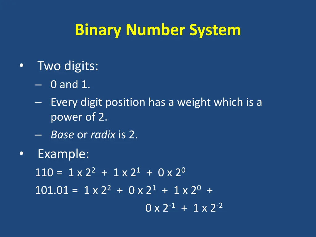 binary number system