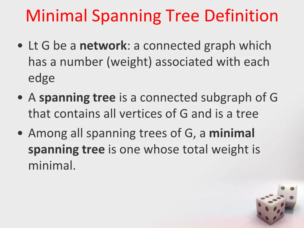 minimal spanning tree definition