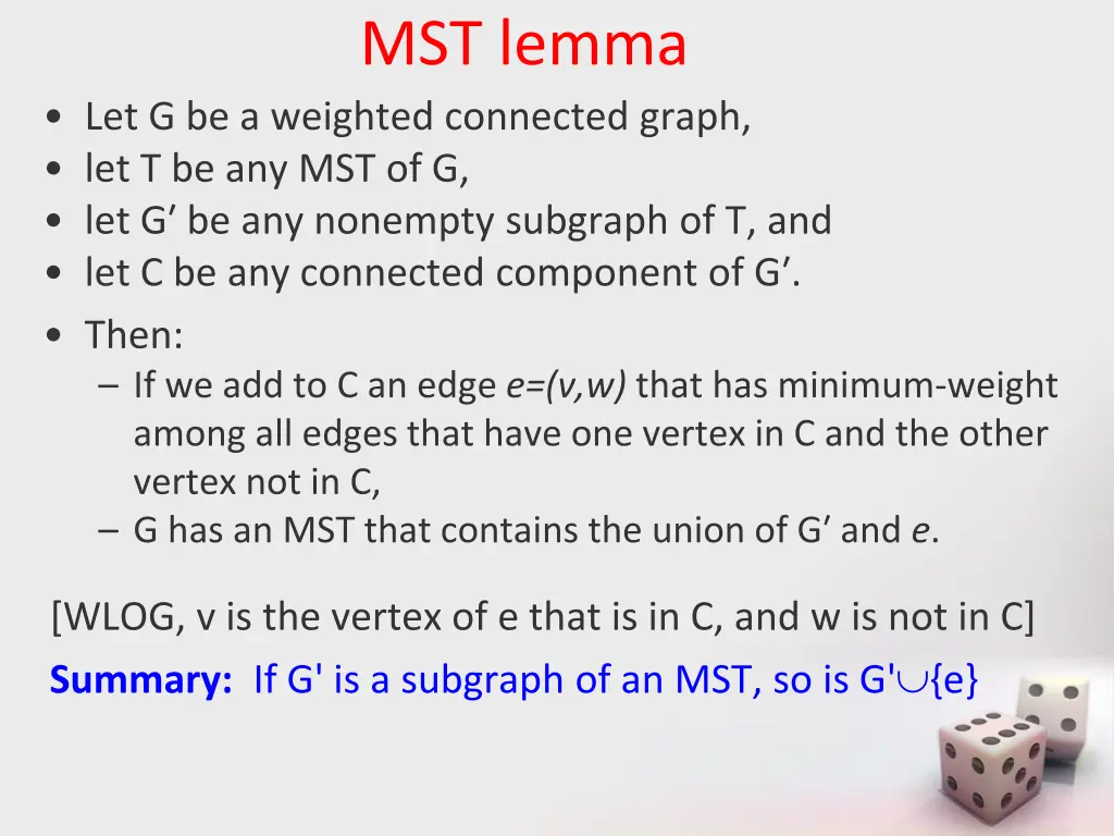 mst lemma