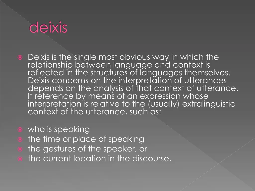 deixis