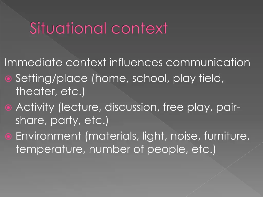 situational context