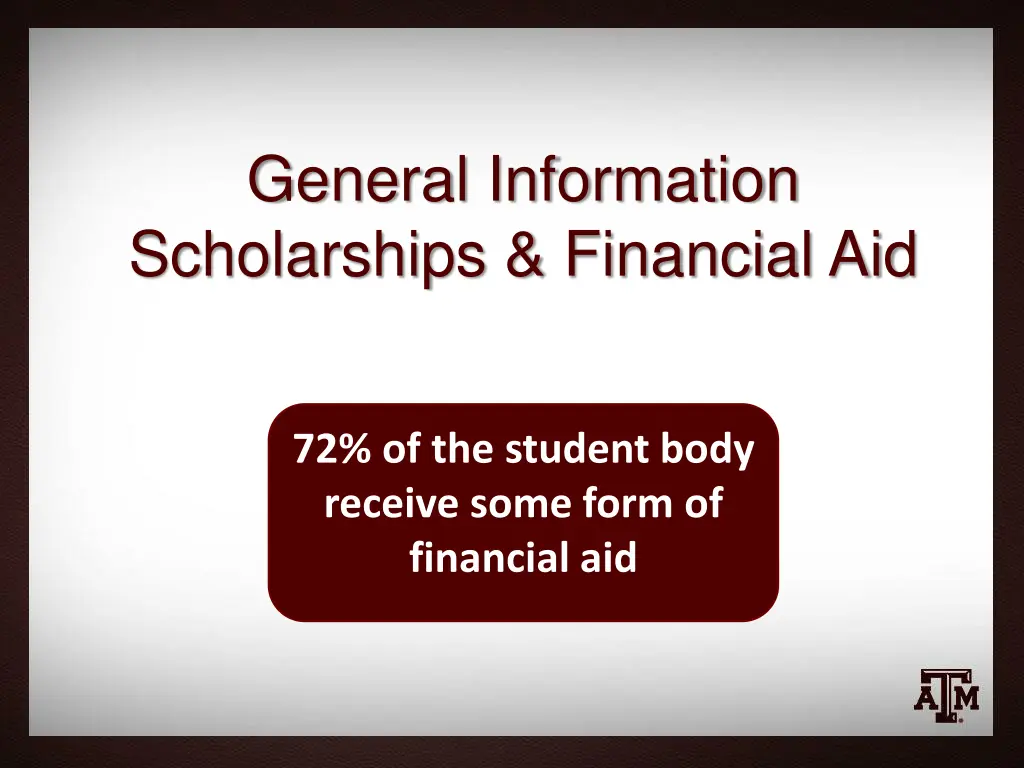 general information scholarships financial aid