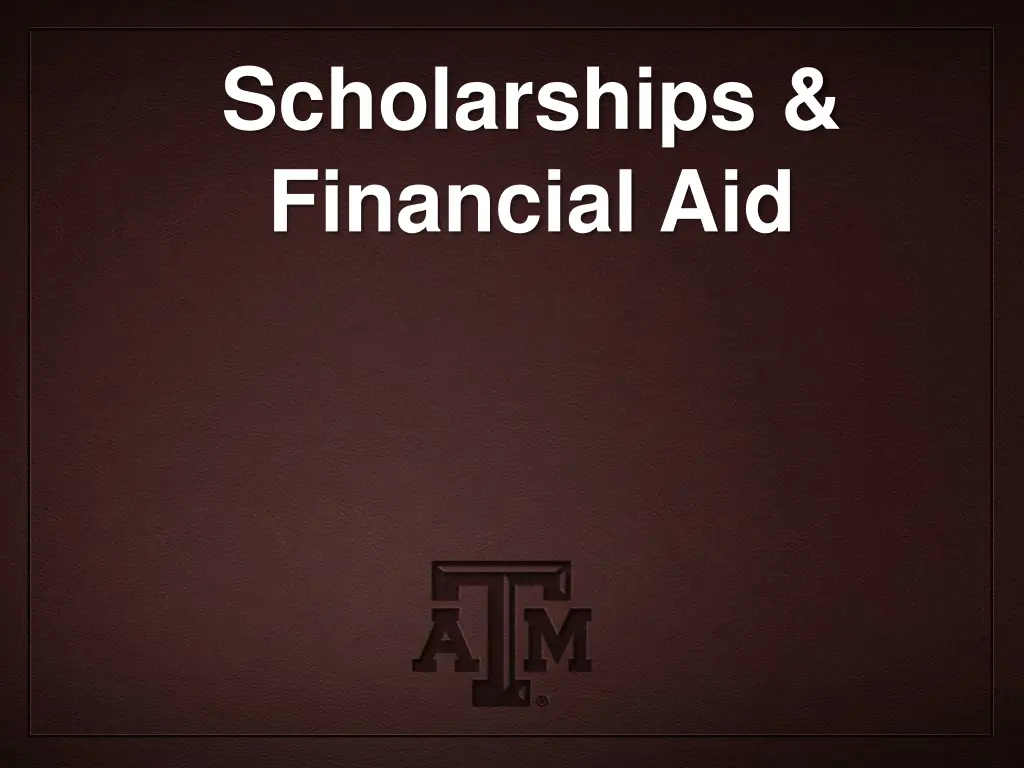 scholarships financial aid