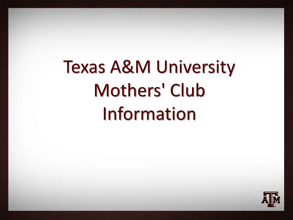 texas a m university mothers club information