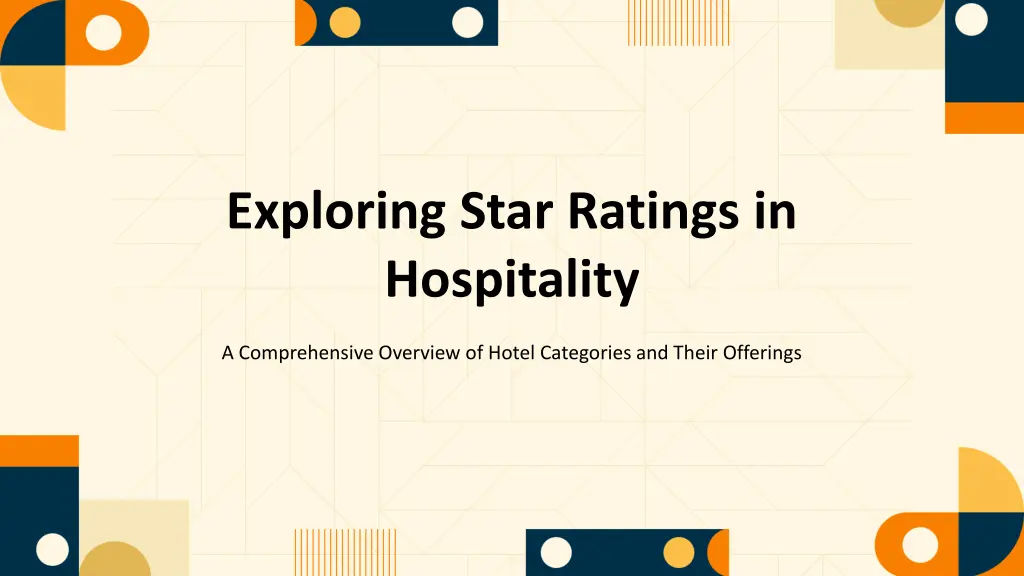 exploring star ratings in hospitality