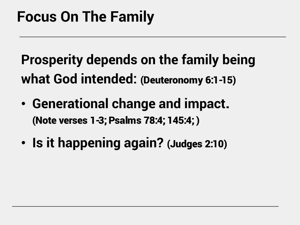focus on the family