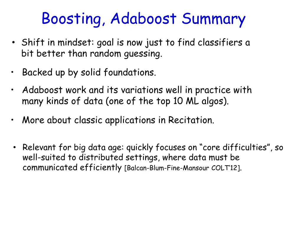 boosting adaboost summary