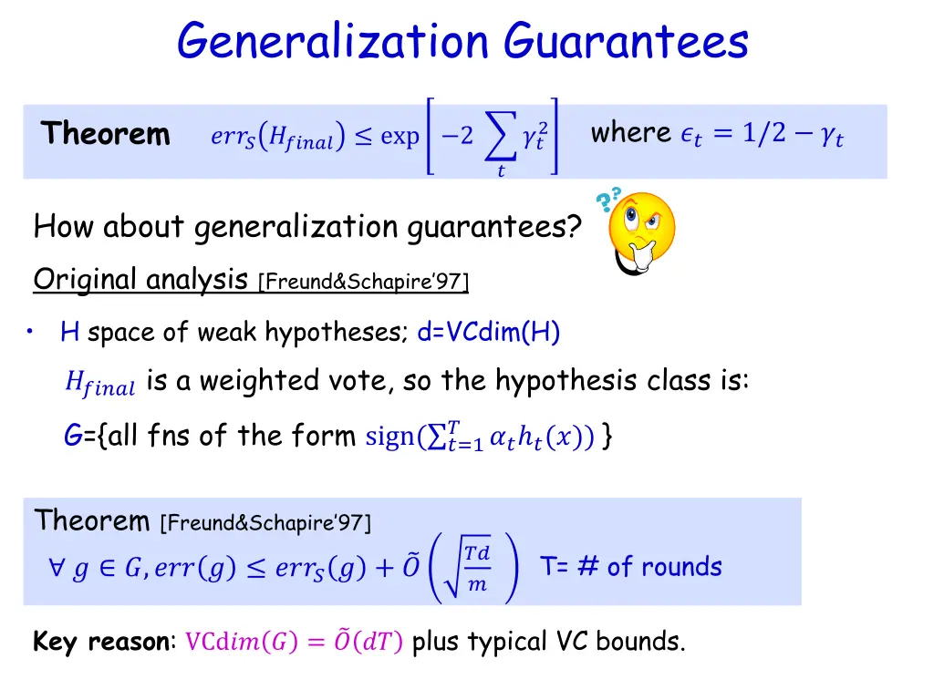 generalization guarantees