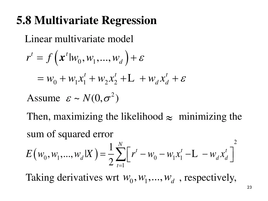 5 8 multivariate regression