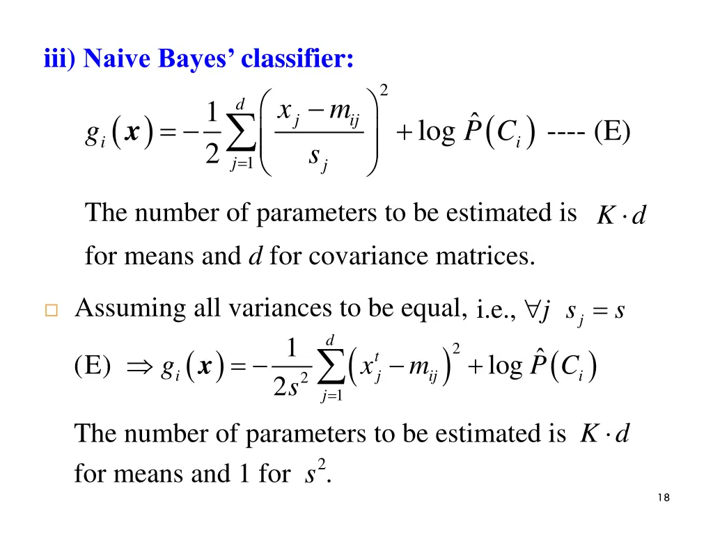 iii naive bayes classifier