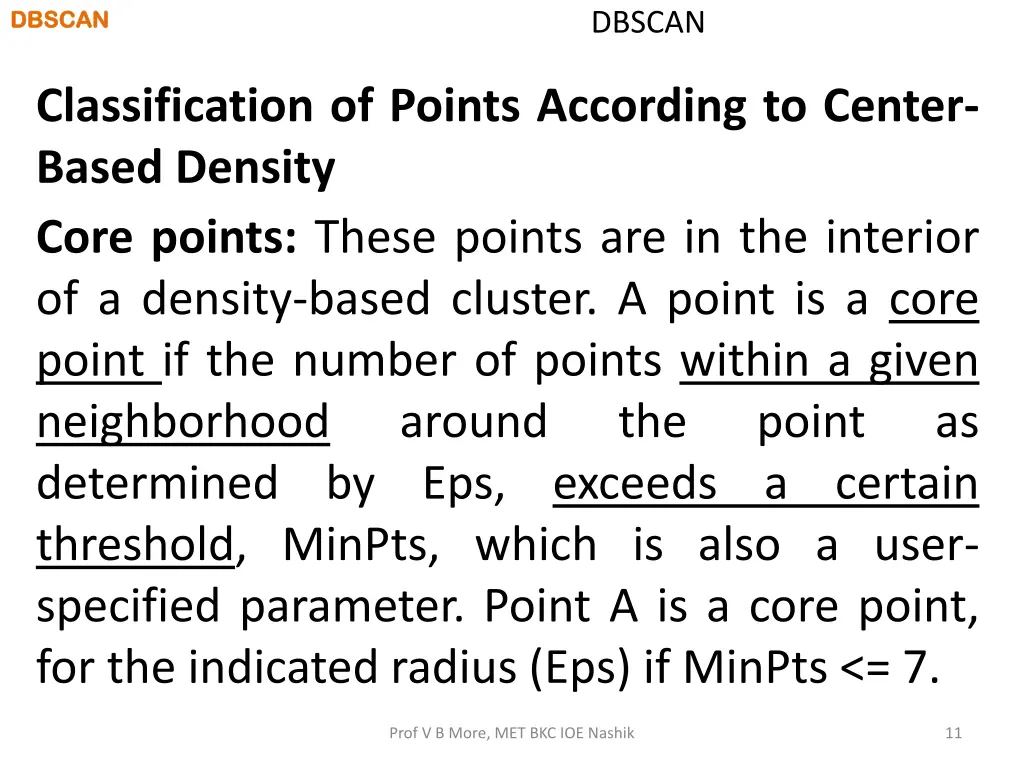 dbscan dbscan 9