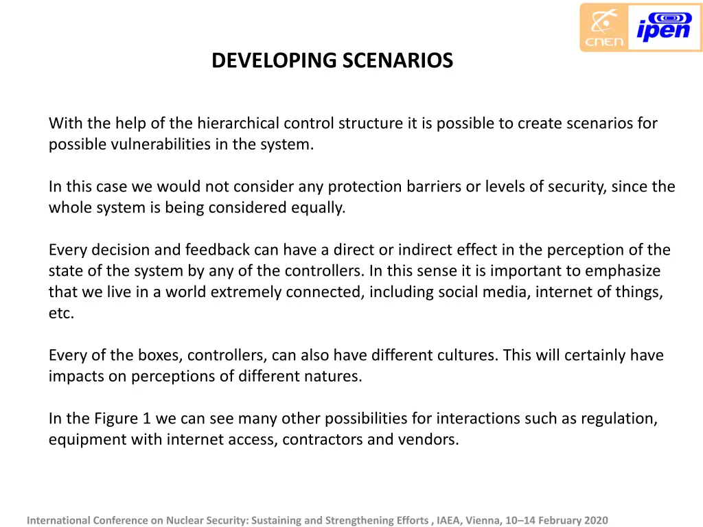 developing scenarios