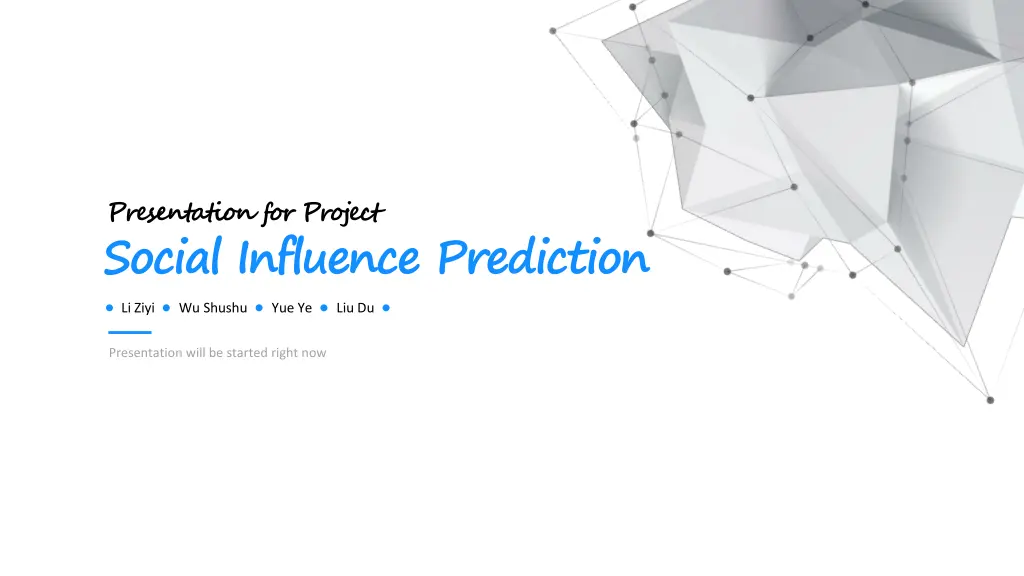 presentation for project