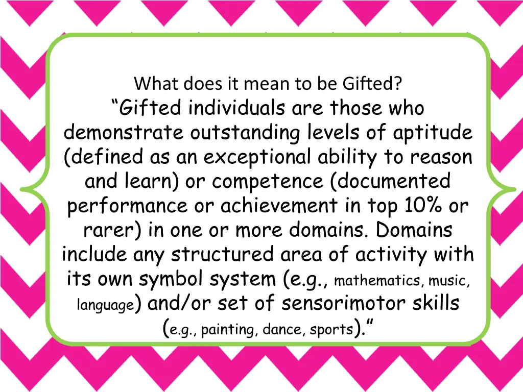 what does it mean to be gifted gifted individuals