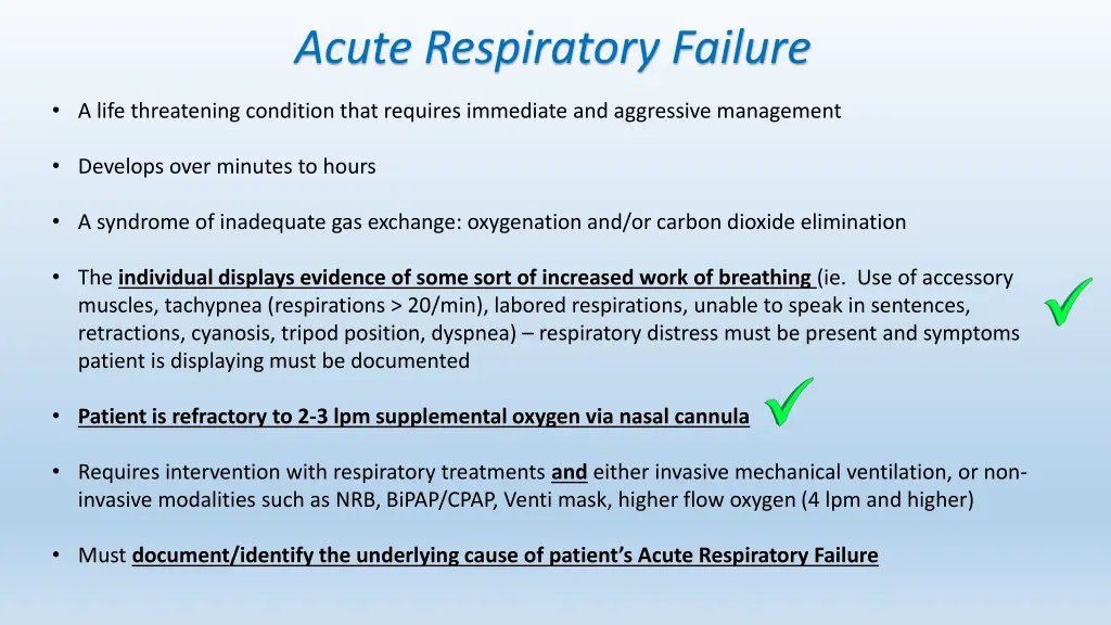 acute respiratory failure