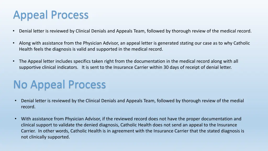 appeal process