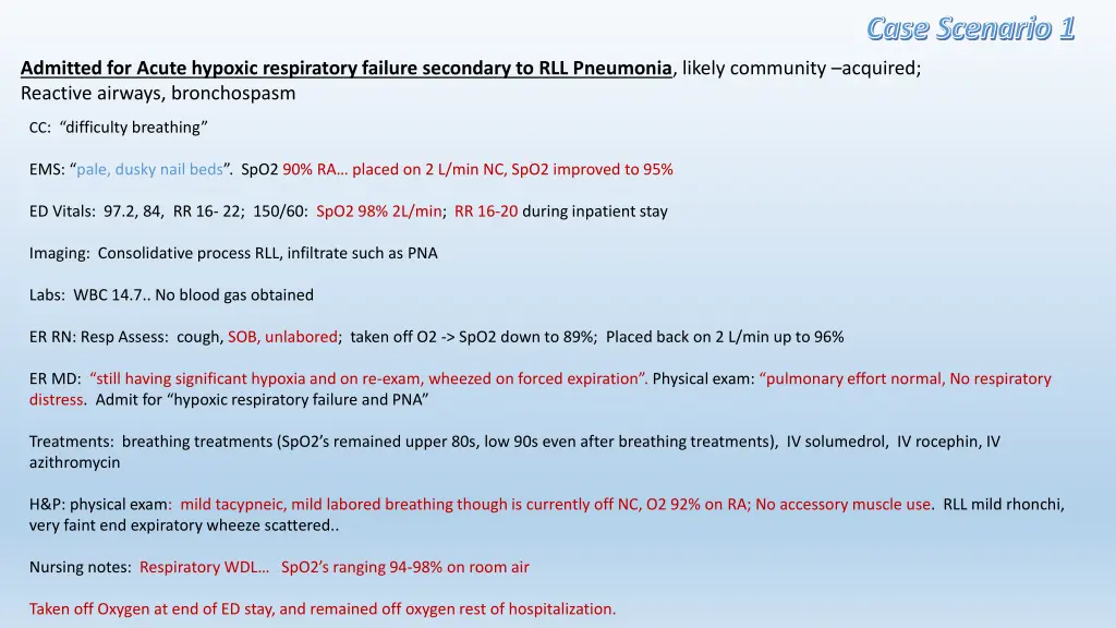 case scenario 1