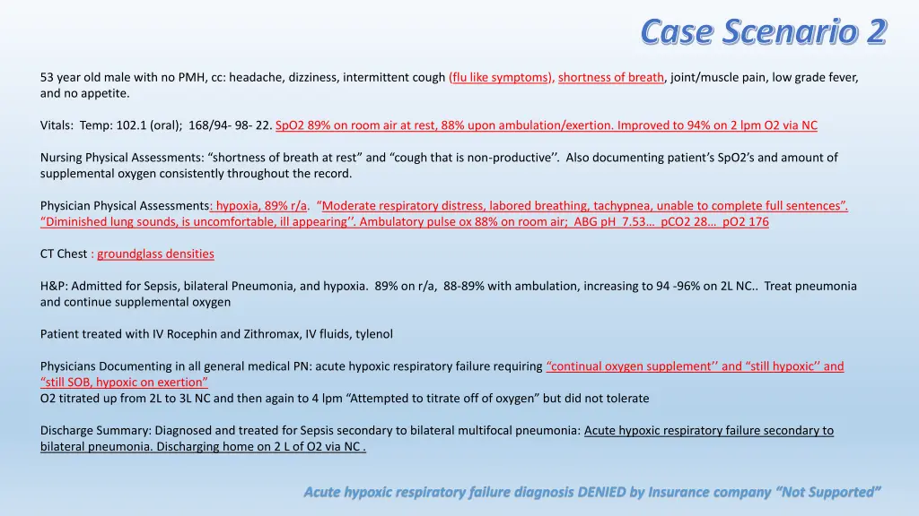case scenario 2