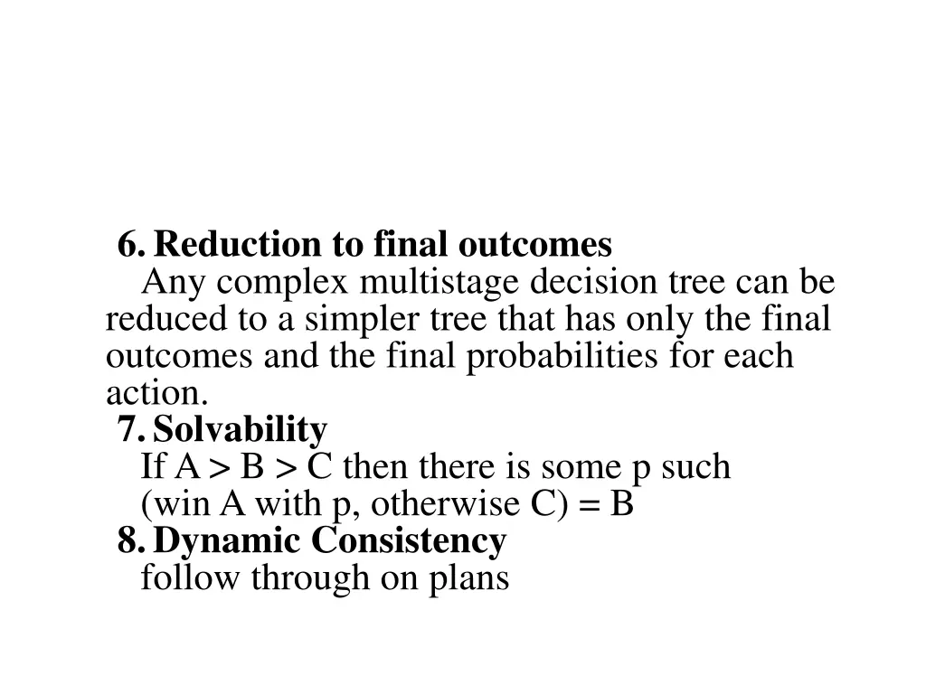 6 reduction to final outcomes any complex