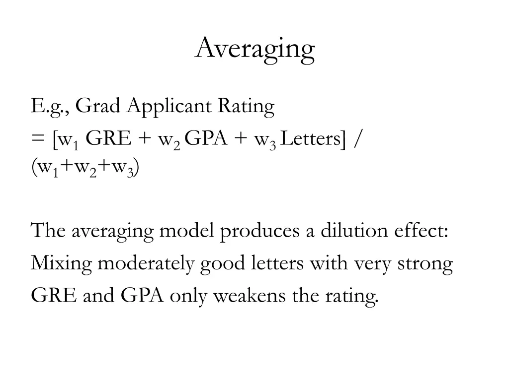 averaging