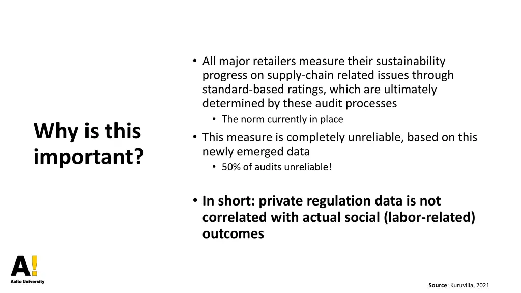 all major retailers measure their sustainability