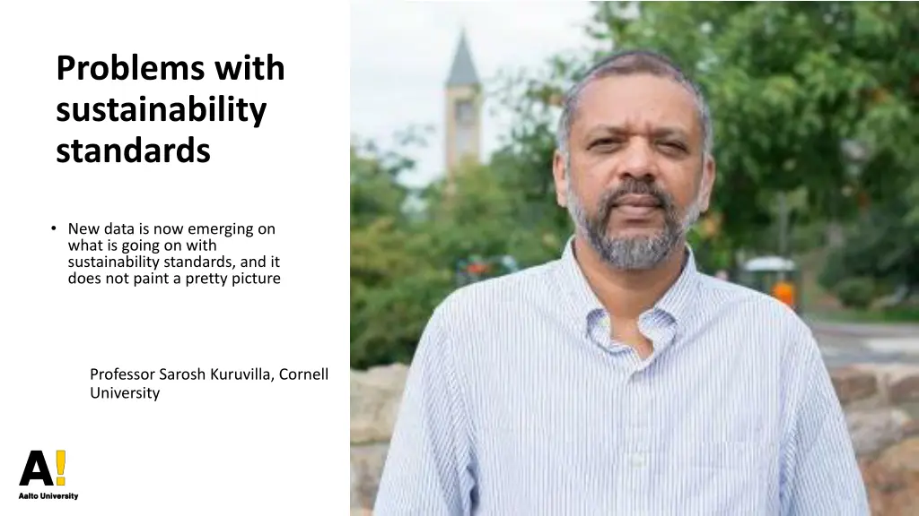 problems with sustainability standards