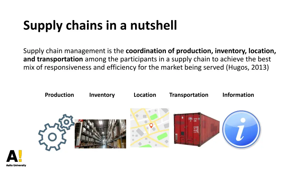 supply chains in a nutshell