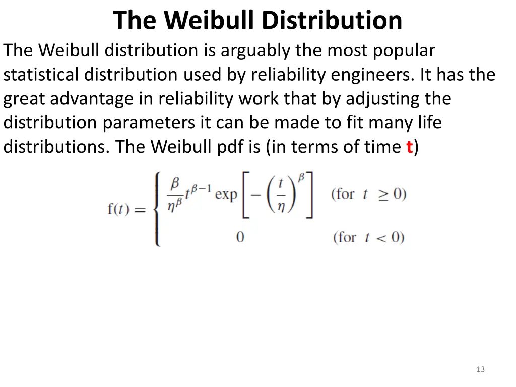 the weibull distribution the weibull distribution